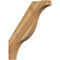 Ekena Millwork 4"W x 28"D x 32"H Funston Rough Sawn Knee Brace, Western Red Cedar BRC04X28X32FST00RWR - alternate 1